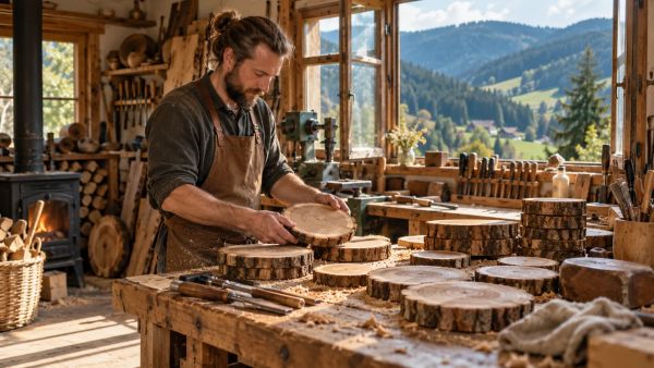 Finde außergewöhnliche holzringe für kreative anwendungen