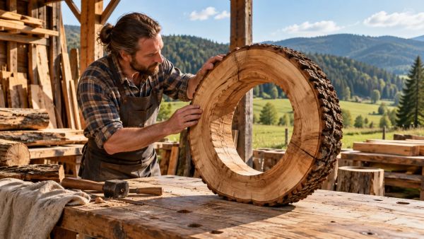 Finde außergewöhnliche holzringe für kreative anwendungen
